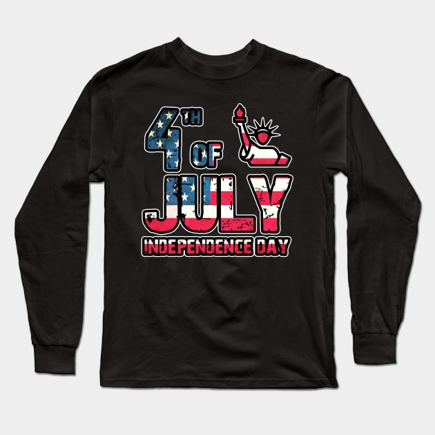 Independence Day Long Sleeve T-Shirt by valentinahramov